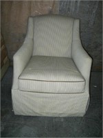Striped arm chair