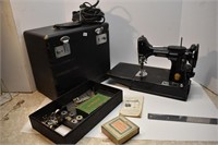 Feather Weight Sewing Machine Complete, w/Manual