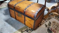 A "Sweet" Wooden Antique Stage Coach Trunk,