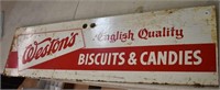 Weston's Biscuits & Candies Metal Single sided