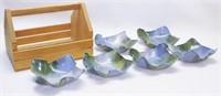 Hand Crafted Ceramic Salad Bowl Set