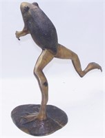 Brass Frog Statue