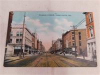 Five Terre Haute, IN postcards: Wabash Ave. ,