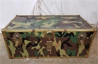 Vintage Camoflauge Trunk/ Chest