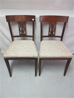 MAHOGANY ACCENT - DINING CHAIRS