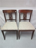 MAHOGANY ACCENT - DINING CHAIRS