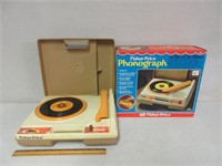 VINTAGE FISHER-PRICE PHONOGRAPH & BOXES