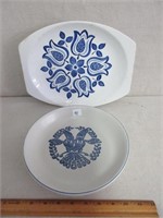 NICE BLUE & WHITE SERVING DISHES