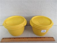 DESIRABLE TUPPERWARE YELLOW CONTAINERS