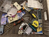 Misc. tools & basket (junk drawer)