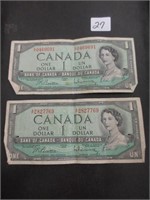 1954 CANADIAN BANK NOTES - 2