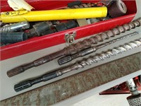 Drill Bits, Tool Box and Drill