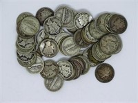 50 MERCURY DIMES