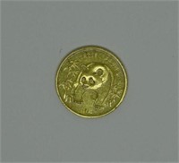 1986 CHINA 10 YN. GOLD PANDA