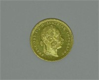 1915 AUSTRIA 4 DUCAT GOLD COIN