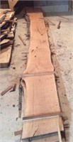 4 Pieces Of Red Oak Rough Saw Lumber Approx.. 12