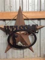 Barn Star & Welcome Sign