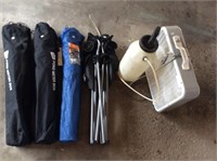 Box Fan, Sprayer, Bag Chairs, Misc. Items