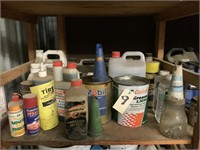 SHELF LOT OF GREASE & OIL PRODUCTS