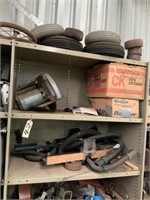 6 X SHELVING CONTENTS: POWER SAW, WIRE