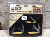 Old Timer 3 Piece Folding Knife Set