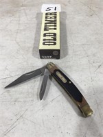 Old Timer Schrade Folding Pocket Knife w/ Box