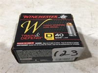 20 Rounds Winchester 40 S&W JHP