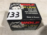 20 Rounds Wolf 7.62 x 39MM Ammo