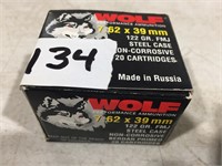 20 Rounds Wolf 7.62 x 39MM Ammo