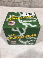 500 Rounds REM. 22 Thunderbolt. High Velocity