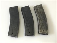 Lot of 3 full 30 carbine magazines