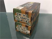 100 rounds 30 Carbine ammo - PMC 110 grain FMJ