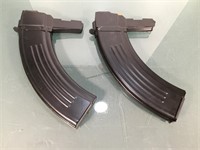 Pair of SKS banana magazines - 1 full, other