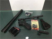 Lot of assorted gun parts - SKS mag, pistol grip,