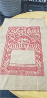 CHRISTMAS BURLAP SACK