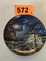 Terry Redlin "Evening Frost" decorative plate