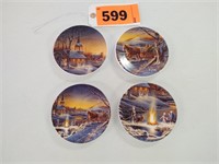 Terry Redlin coasters "Sharing the Evening" series