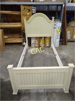 Ivory Twin Headboard/Footboard and Rails from Esta