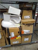 Pallet Lot of Toilet Bases and Lids
