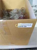 Box Lot of Assorted Glassware