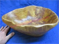 large handmade wooden bowl (modern) nice