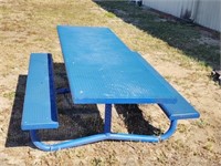 METAL PICNIC TABLE  RUBBER COATED HD