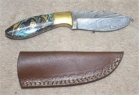 AWESOME DAMASCUS STEEL KNIFE ! -B-2