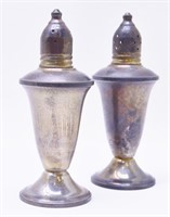 Antique Weighted Sterling Silver S & P Shakers