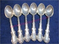 6 gorham sterling 6" spoons (6.53 tr.oz) #6