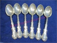 6 gorham sterling 6" spoons (6.51 tr.oz) #7