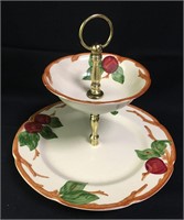 Franciscan Apple Two Tier Tidbit Serving Tray
