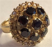 14k Gold Ring With Garnets