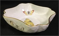Limoges Porcelain Butterfly Design Bowl