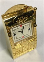 Linden Quartz Slot Machine Clock